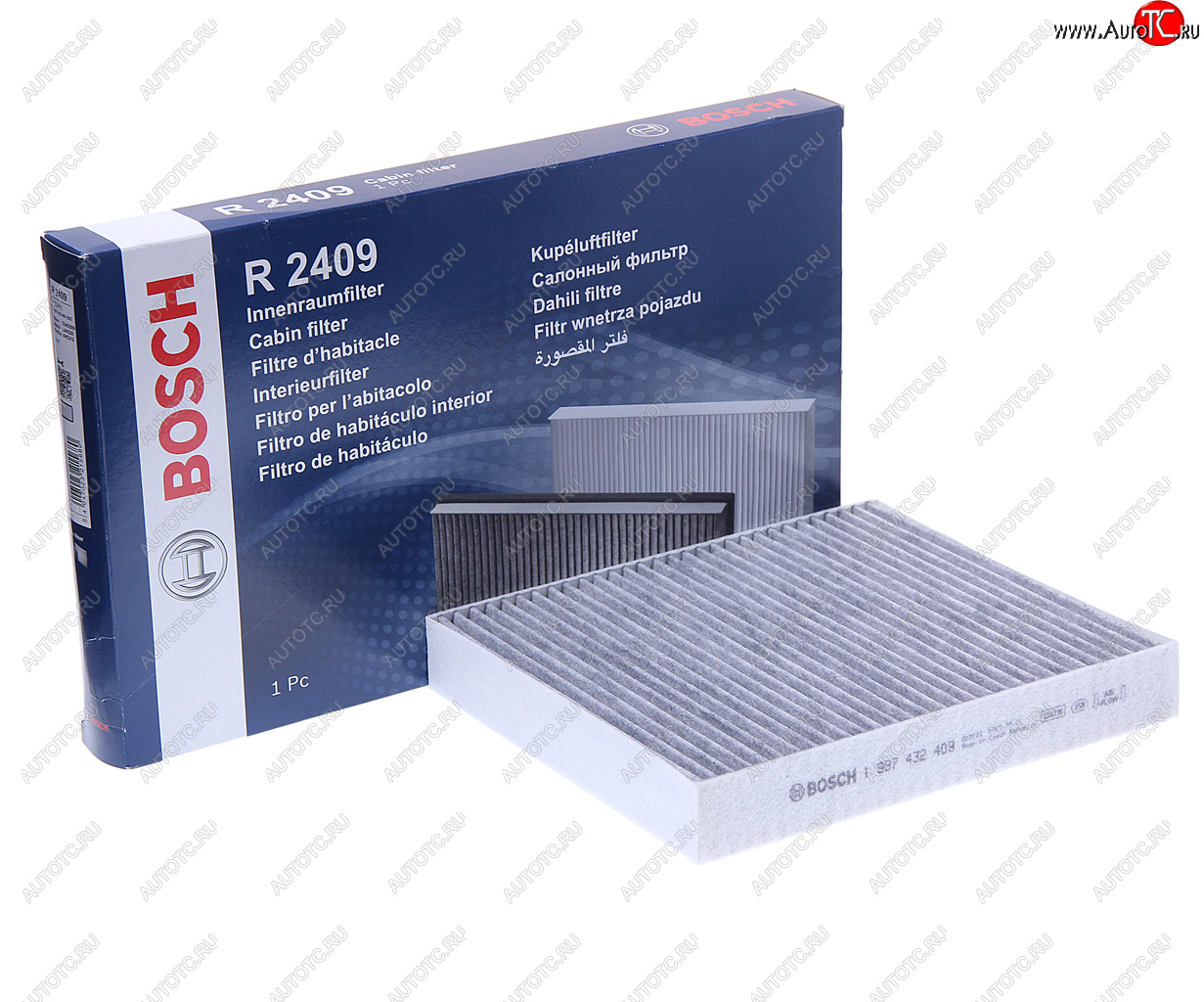 1 079 р. Фильтр воздушный салона FORD C-Max,Mondeo 4,S-Max VOLVO C30,S40 угольный BOSCH BOSCH 1987432409  с доставкой в г. Керчь