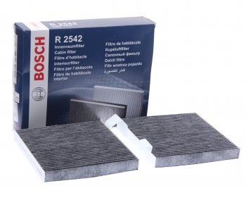 2 469 р. Фильтр воздушный салона BMW X3 (F25),X4 (F26) угольный (2шт.) BOSCH BOSCH 1987432542 BOSCH 1987432542  с доставкой в г. Керчь. Увеличить фотографию 1