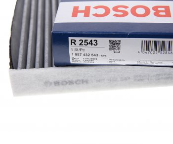 1 399 р. Фильтр воздушный салона VW Golf 7 AUDI A3 (13-) SKODA Octavia (13-) угольный BOSCH BOSCH 1987432543  с доставкой в г. Керчь. Увеличить фотографию 2