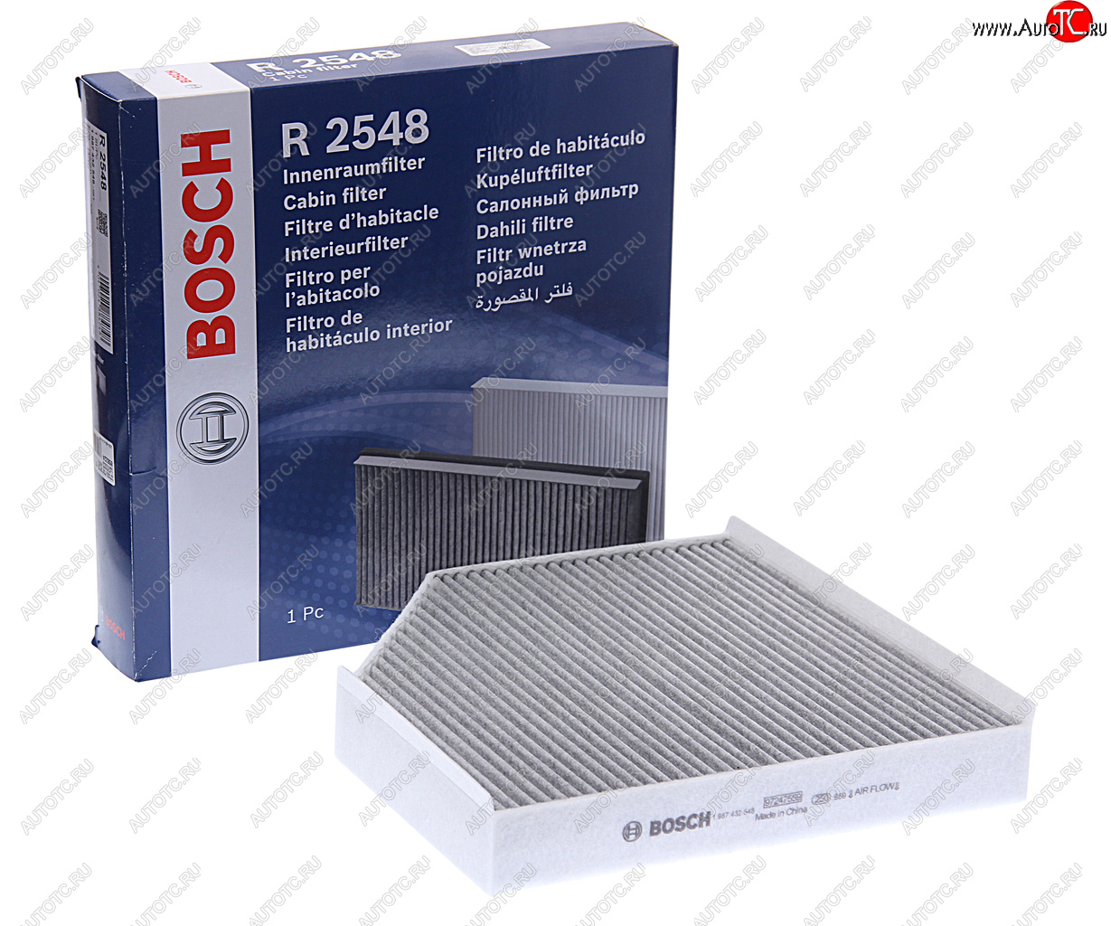 1 969 р. Фильтр воздушный салона AUDI A6,A7,A8 (11-) угольный BOSCH BOSCH 1987432548  с доставкой в г. Керчь