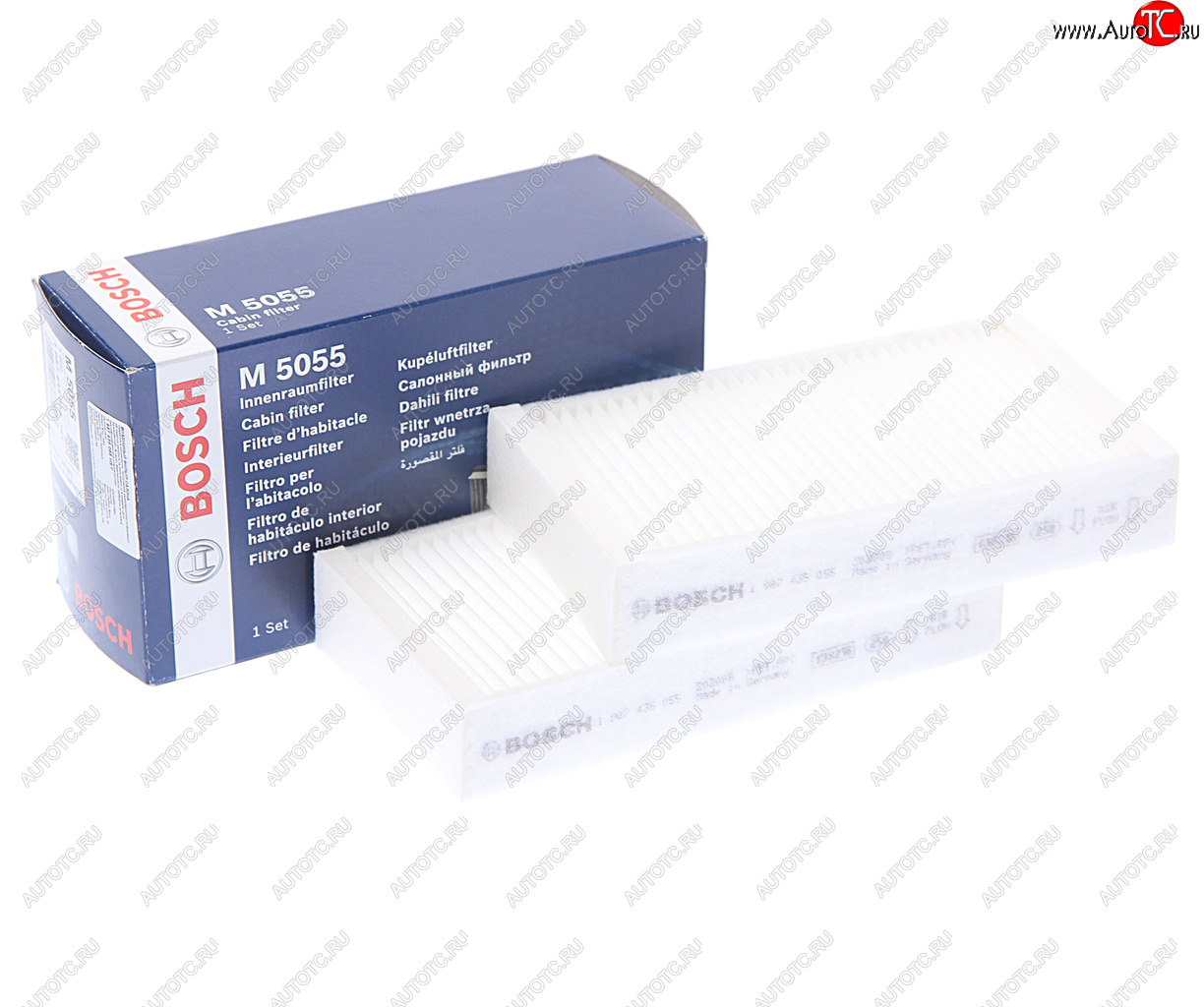1 989 р. Фильтр воздушный салона BMW X3 (F25),X4 (F26) комплект (2шт.) BOSCH BOSCH 1987435055  с доставкой в г. Керчь