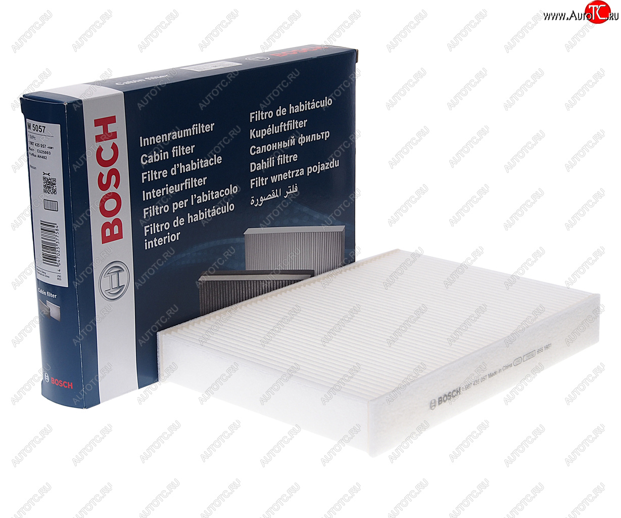 1 199 р. Фильтр воздушный салона NISSAN Qashqai (13-) BOSCH BOSCH 1987435057 BOSCH 1987435057  с доставкой в г. Керчь