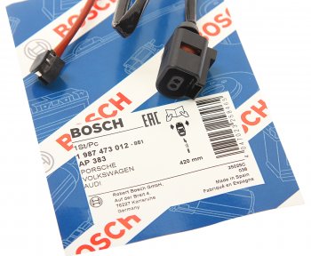 779 р. Датчик износа тормозных колодок AUDI Q7 VW Touareg передний BOSCH BOSCH 1987473012  с доставкой в г. Керчь. Увеличить фотографию 2