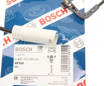 1 099 р. Датчик износа тормозных колодок MINI Cooper (06-) передний BOSCH BOSCH 1987473058  с доставкой в г. Керчь. Увеличить фотографию 2