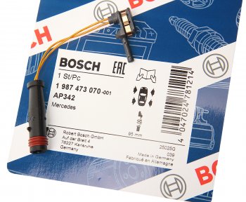 429 р. Датчик износа тормозных колодок MERCEDES C (W203) (00-06) переднийзадний BOSCH BOSCH 1987473070  с доставкой в г. Керчь. Увеличить фотографию 2