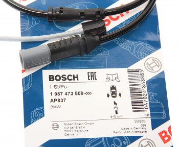 1 099 р. Датчик износа тормозных колодок BMW 5 (F10,F11),6 (F12,F13) задний (1шт.) BOSCH BOSCH 1987473509  с доставкой в г. Керчь. Увеличить фотографию 2