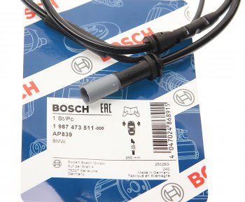 1 299 р. Датчик износа тормозных колодок BMW X3 (F25) передний (1шт.) BOSCH BOSCH 1987473511  с доставкой в г. Керчь. Увеличить фотографию 2
