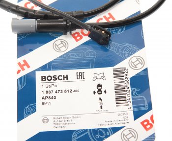 1 139 р. Датчик износа тормозных колодок BMW X5 (E70),X6 (E71) задний BOSCH BOSCH 1987473512  с доставкой в г. Керчь. Увеличить фотографию 2
