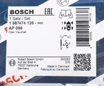 659 р. Комплект OPEL Omega A (89-94) монтажный колодок тормозных передних BOSCH BOSCH 1987474126 BOSCH 1987474126  с доставкой в г. Керчь. Увеличить фотографию 2