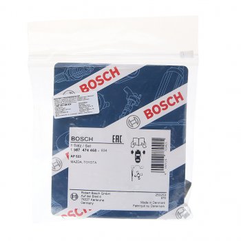 2 299 р. Комплект TOYOTA Auris (06-13) монтажный колодок тормозных передних BOSCH BOSCH 1987474468 BOSCH 1987474468  с доставкой в г. Керчь. Увеличить фотографию 2