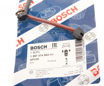 619 р. Датчик износа тормозных колодок VW Touareg (02-10) PORSCHE Cayenne (04-10) передний (1шт.) BOSCH BOSCH 1987474562 BOSCH 1987474562  с доставкой в г. Керчь. Увеличить фотографию 2