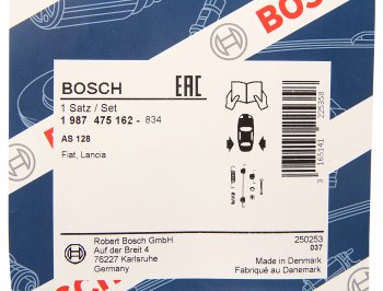 979 р. Ремкомплект RENAULT Logan,Sandero,Symbol колодок тормозных задних BOSCH BOSCH 1987475162  с доставкой в г. Керчь. Увеличить фотографию 2