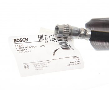 799 р. Шланг тормозной RENAULT Duster (10-),Logan (04-) задний левыйправый BOSCH BOSCH 1987476517  с доставкой в г. Керчь. Увеличить фотографию 2