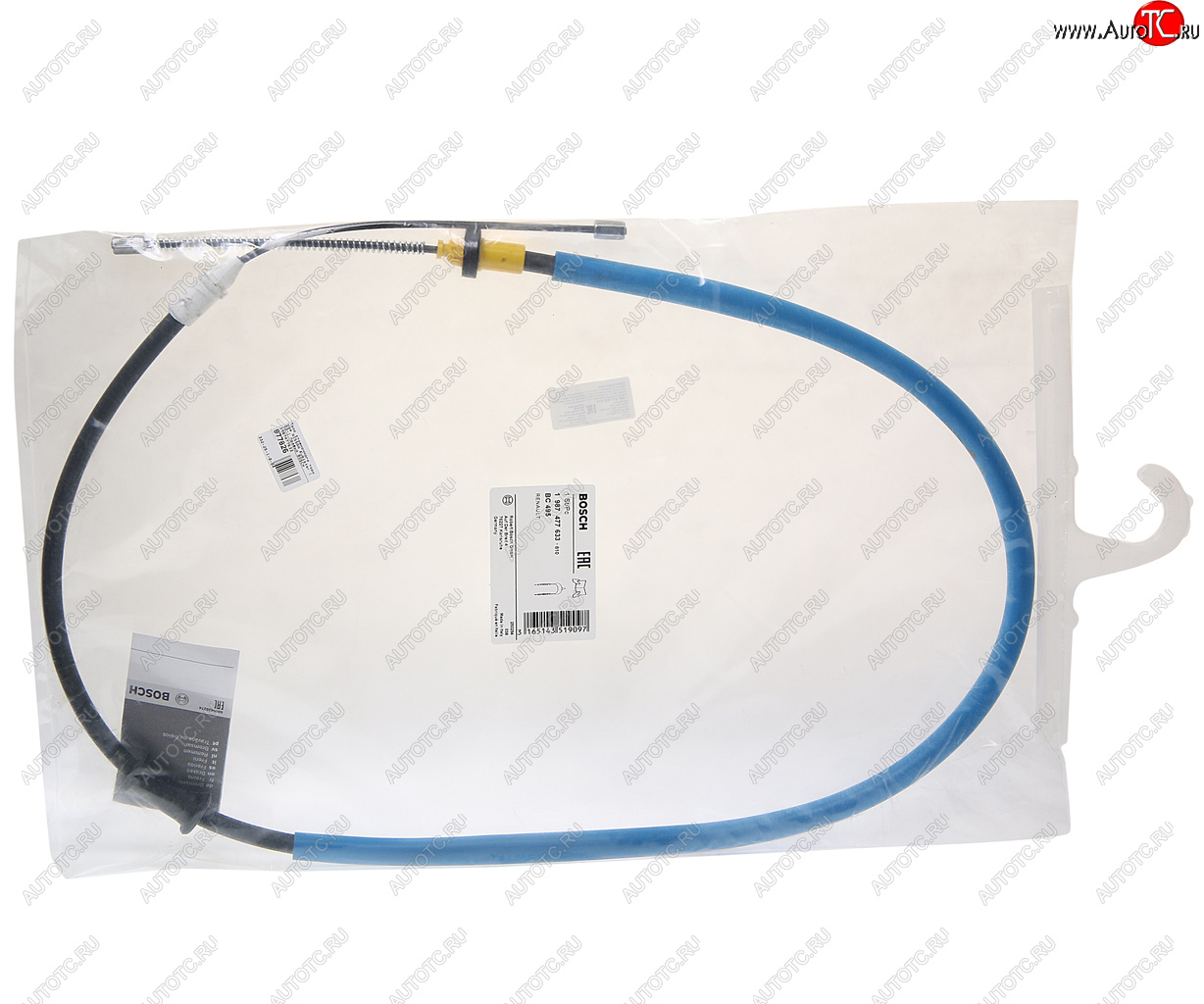 949 р. Трос стояночного тормоза NISSAN Kubistar (03-) правый BOSCH BOSCH 1987477633 BOSCH 1987477633  с доставкой в г. Керчь