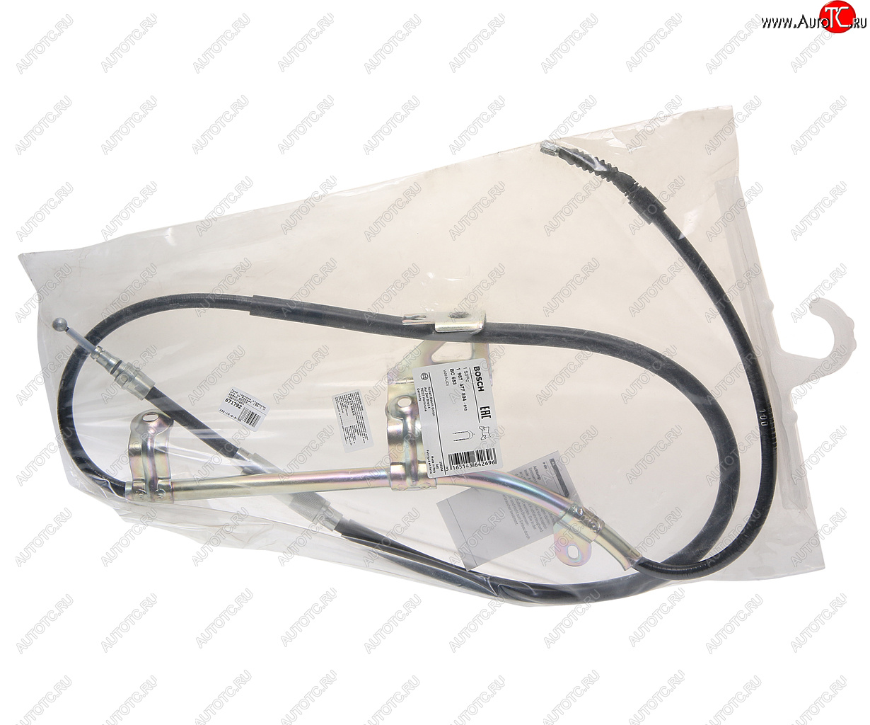 4 399 р. Трос стояночного тормоза VW Passat (96-) правый BOSCH BOSCH 1987477804 BOSCH 1987477804  с доставкой в г. Керчь