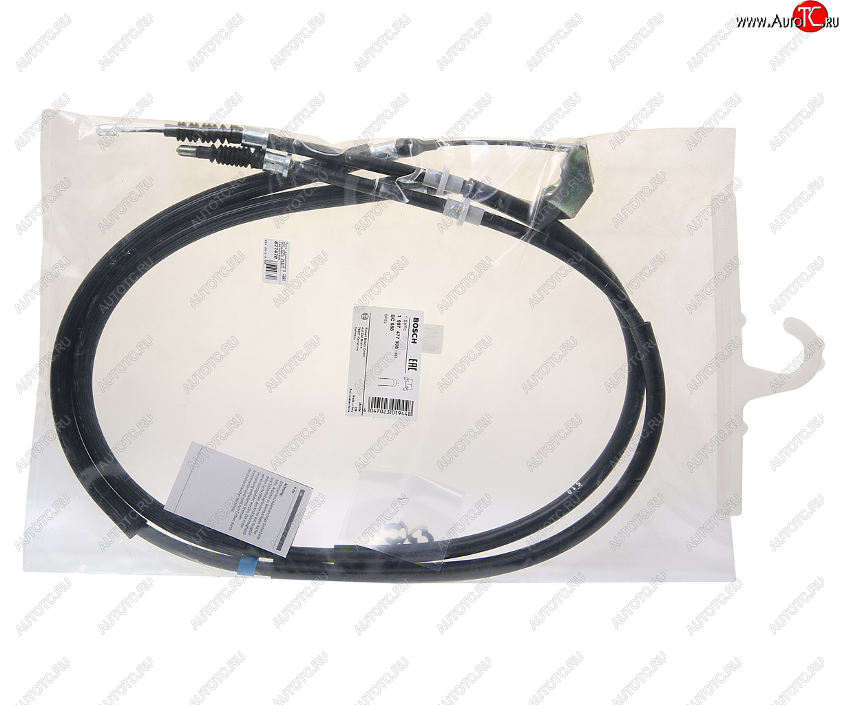 2 879 р. Трос стояночного тормоза OPEL Astra H левыйправый BOSCH BOSCH 1987477908  с доставкой в г. Керчь