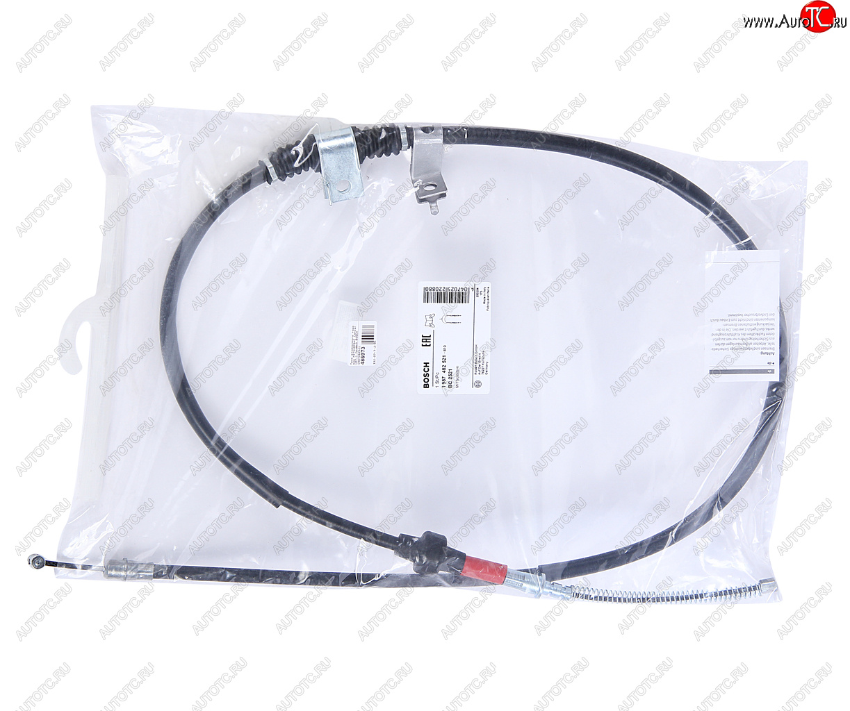 2 599 р. Трос стояночного тормоза MITSUBISHI Lancer (07-) правый BOSCH BOSCH 1987482521  с доставкой в г. Керчь