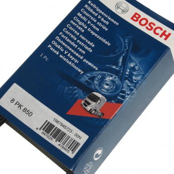 1 429 р. Ремень приводной поликлиновой 8PK850 LAND ROVER Discovery 3 BOSCH BOSCH 1987945723  с доставкой в г. Керчь. Увеличить фотографию 2