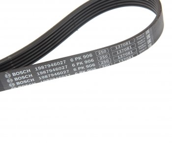 979 р. Ремень приводной поликлиновой 6PK906 BOSCH BOSCH 1987946027 BOSCH 1987946027  с доставкой в г. Керчь. Увеличить фотографию 2