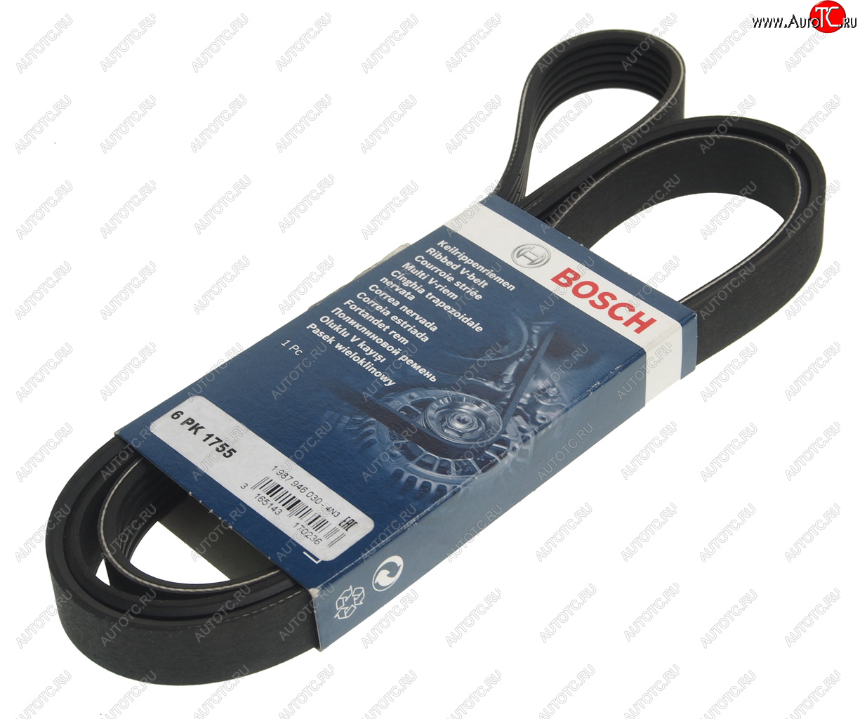1 029 р. Ремень приводной поликлиновой 6PK1755 BOSCH BOSCH 1987946030 BOSCH 1987946030  с доставкой в г. Керчь