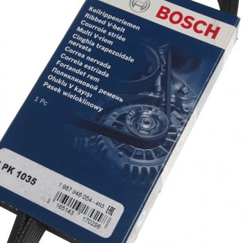 759 р. Ремень приводной поликлиновой 6PK1035 BOSCH BOSCH 1987946054  с доставкой в г. Керчь. Увеличить фотографию 2