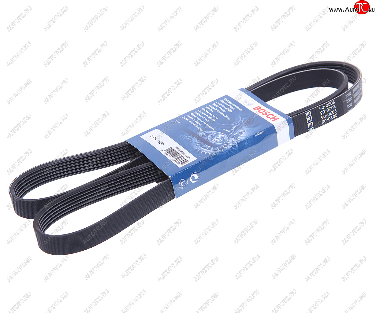 1 329 р. Ремень приводной поликлиновой 6PK1590 AUDI A4 (04-) BOSCH BOSCH 1987946096  с доставкой в г. Керчь