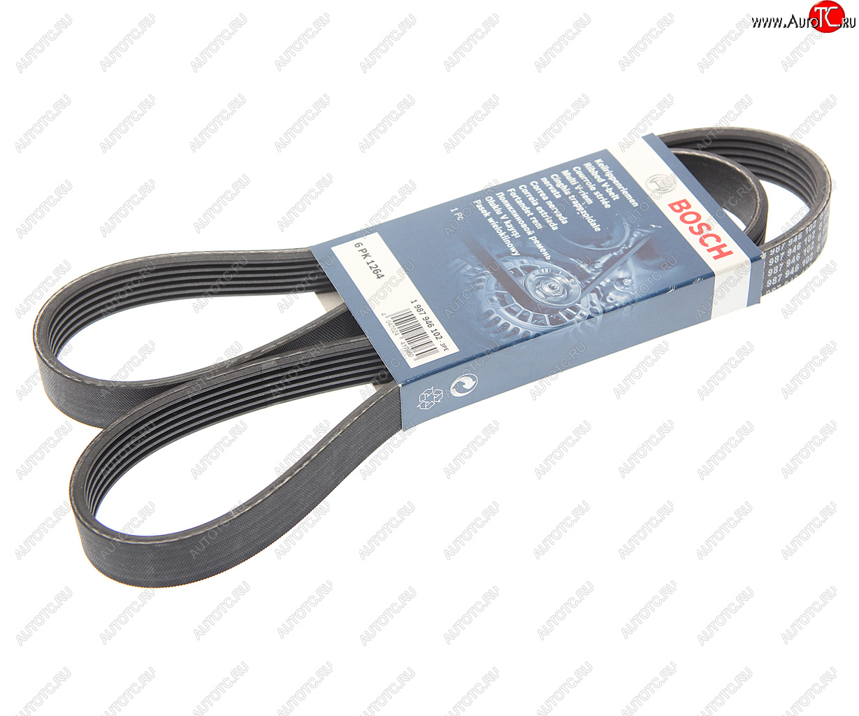 999 р. Ремень приводной поликлиновой 6PK1264 BOSCH BOSCH 1987946102 BOSCH 1987946102  с доставкой в г. Керчь