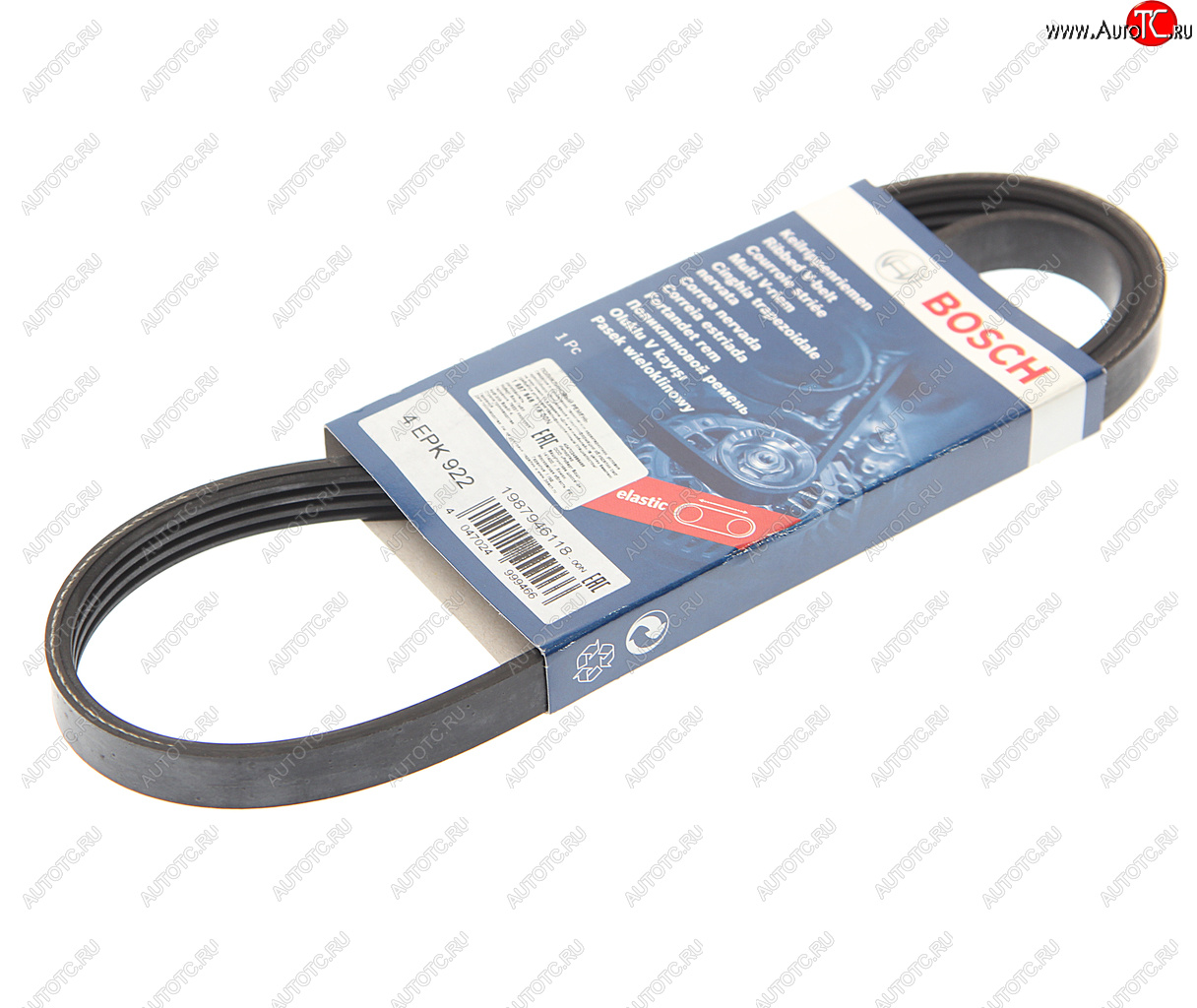 1 049 р. Ремень приводной поликлиновой 4EPK922 BOSCH BOSCH 1987946118  с доставкой в г. Керчь