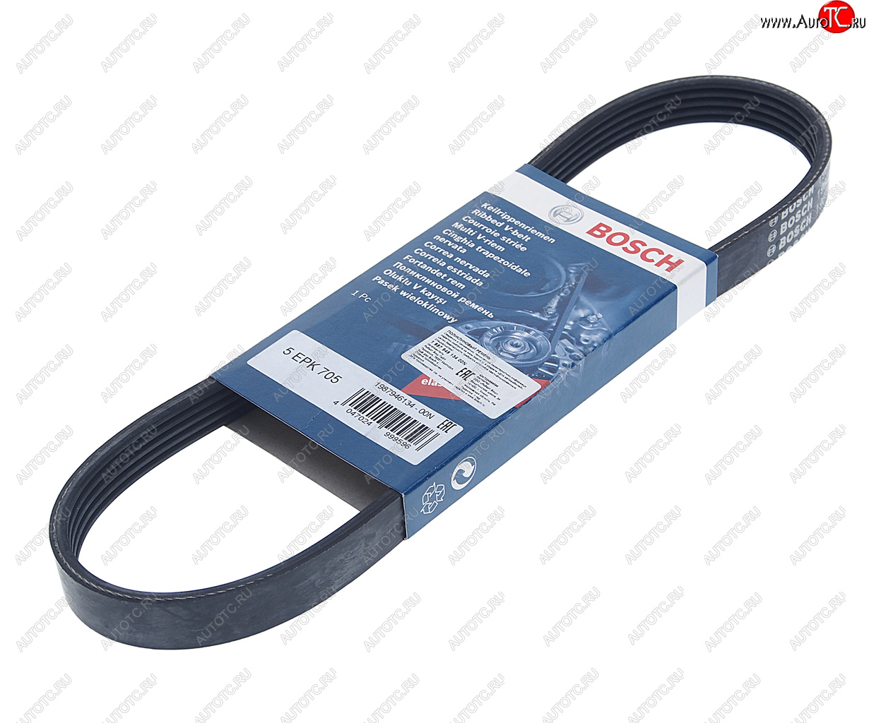 999 р. Ремень приводной поликлиновой 5PK705 VOLVO S40 (04-) BOSCH BOSCH 1987946134 BOSCH 1987946134  с доставкой в г. Керчь