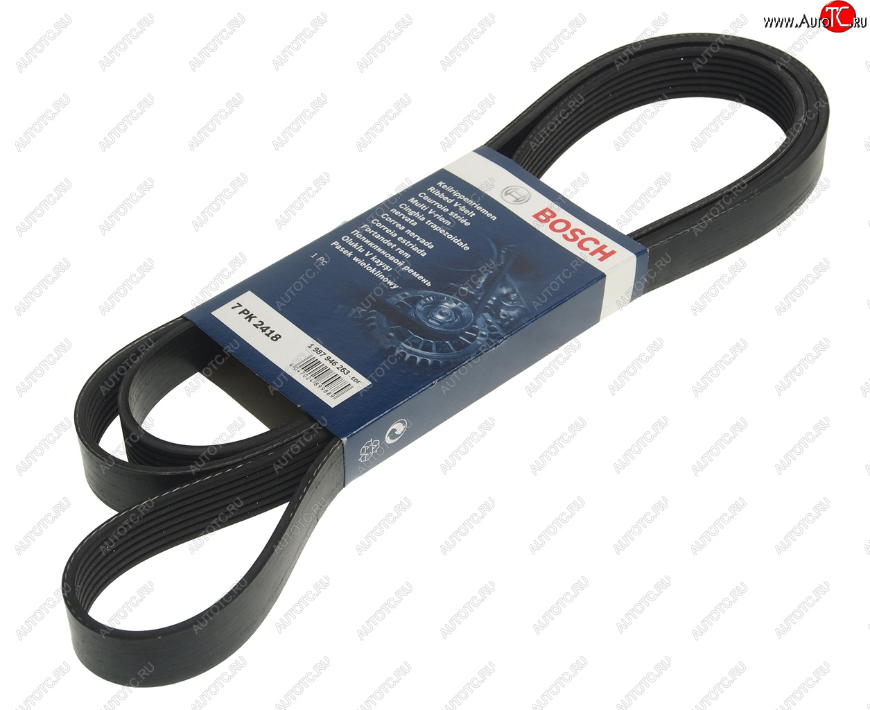 2 299 р. Ремень приводной поликлиновой 7PK2418 BOSCH BOSCH 1987946263  с доставкой в г. Керчь