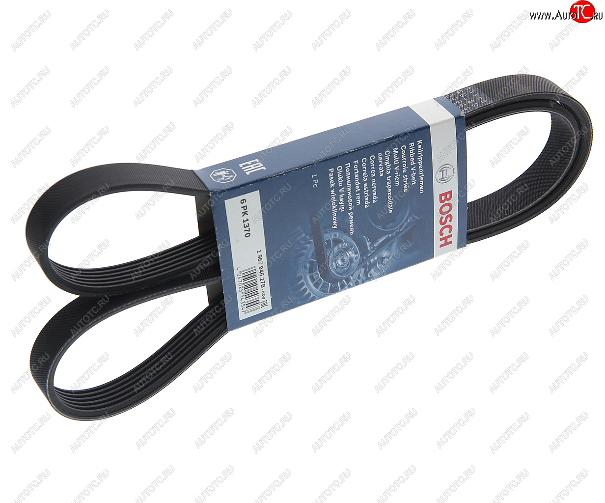 1 559 р. Ремень ГАЗ-3110,3302 генератора ЗМЗ-406,409.10 с ГУР 6PK1370 BOSCH BOSCH 1987946278  с доставкой в г. Керчь