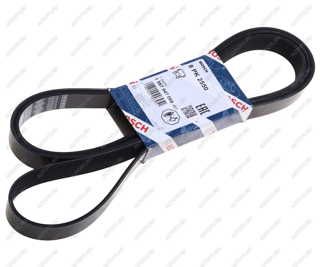 3 799 р. Ремень приводной поликлиновой 8PK2550 BOSCH BOSCH 1987947068  с доставкой в г. Керчь