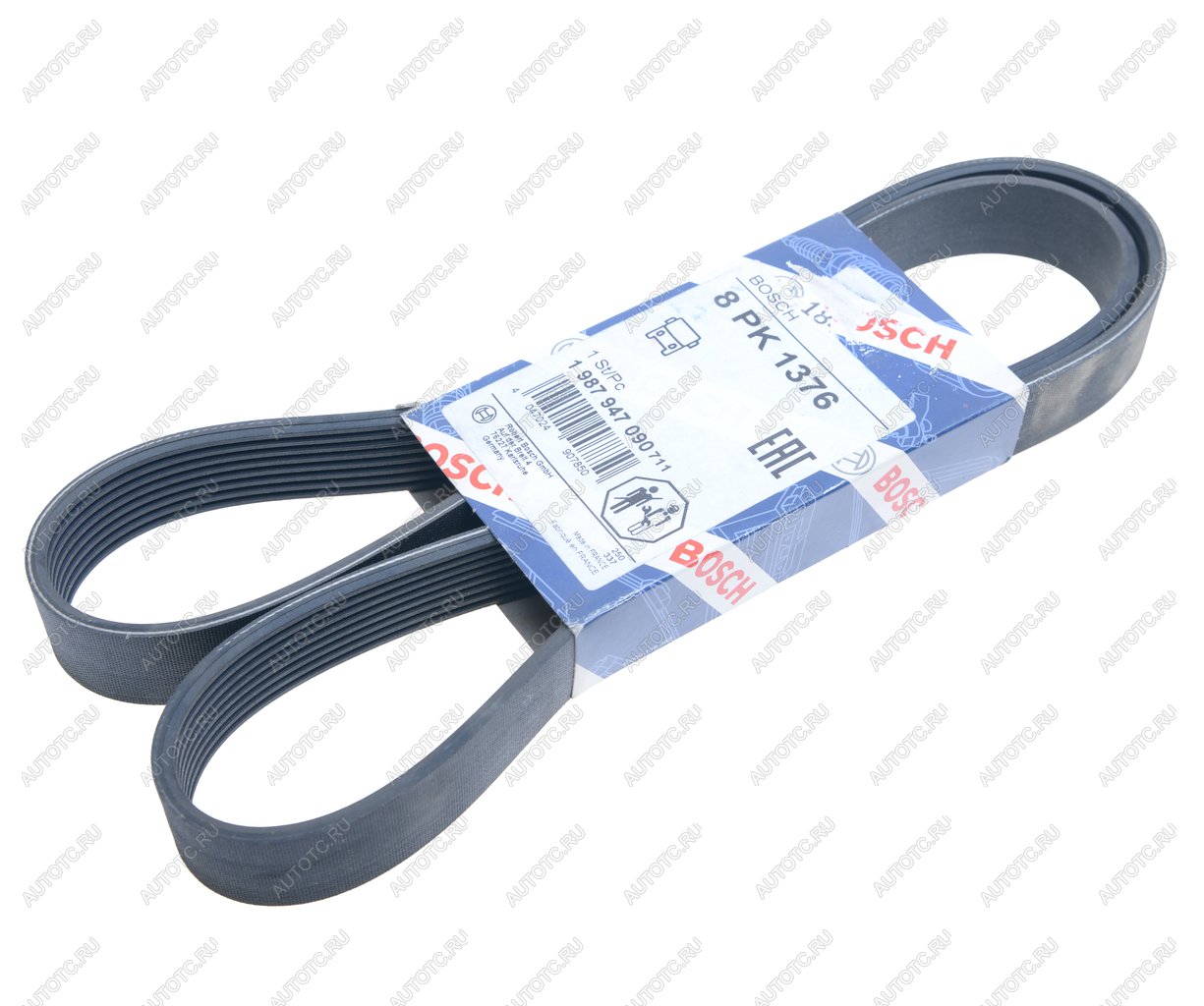 1 479 р. Ремень приводной поликлиновой 8PK1376 MAN TGA 33.360 (D 2866) BOSCH BOSCH 1987947090  с доставкой в г. Керчь