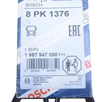 1 479 р. Ремень приводной поликлиновой 8PK1376 MAN TGA 33.360 (D 2866) BOSCH BOSCH 1987947090  с доставкой в г. Керчь. Увеличить фотографию 4