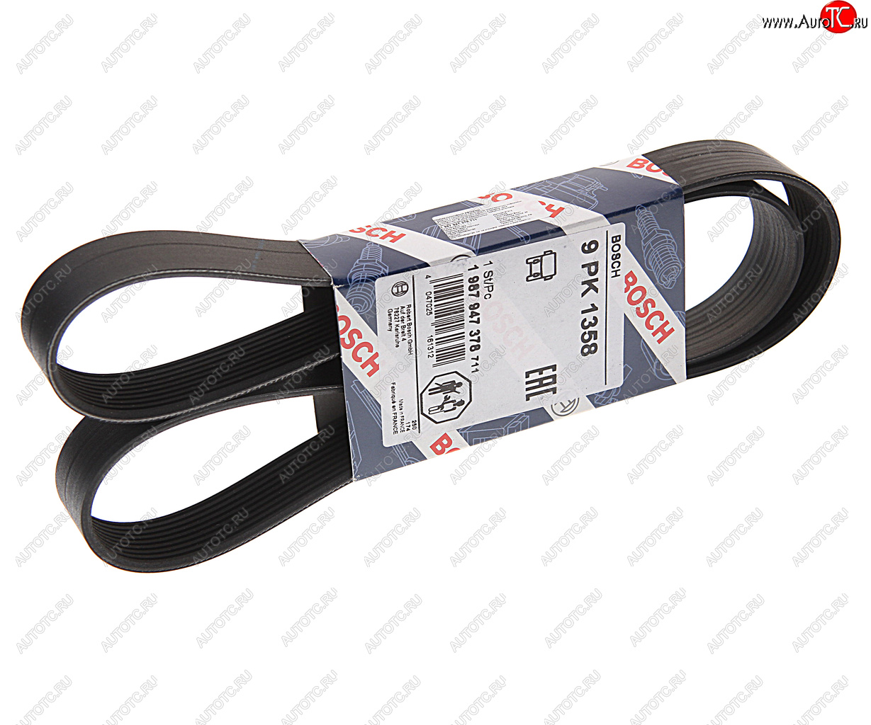1 429 р. Ремень приводной поликлиновой 9PK1358 BOSCH BOSCH 1987947378  с доставкой в г. Керчь