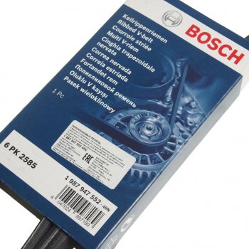 1 839 р. Ремень приводной поликлиновой 6PK2585 BOSCH BOSCH 1987947552  с доставкой в г. Керчь. Увеличить фотографию 2