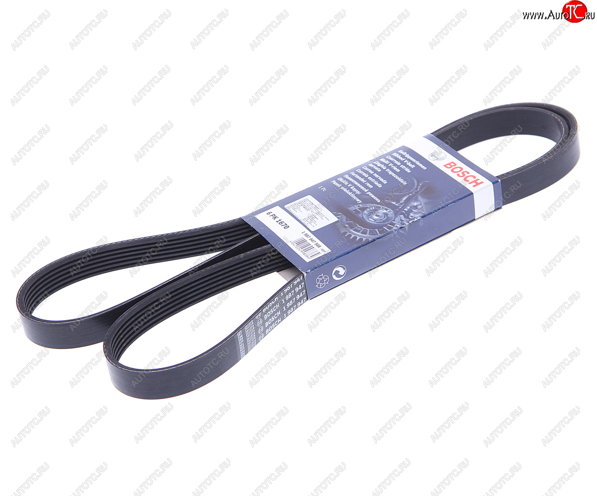 1 089 р. Ремень приводной поликлиновой 6PK1670 BOSCH BOSCH 1987947568  с доставкой в г. Керчь