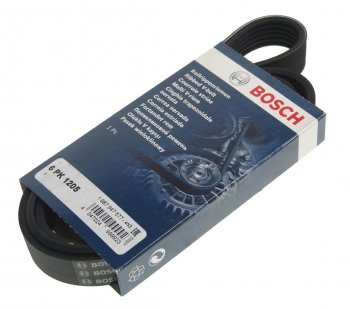 1 089 р. Ремень приводной поликлиновой 6PK1205 BOSCH BOSCH 1987947577  с доставкой в г. Керчь. Увеличить фотографию 1