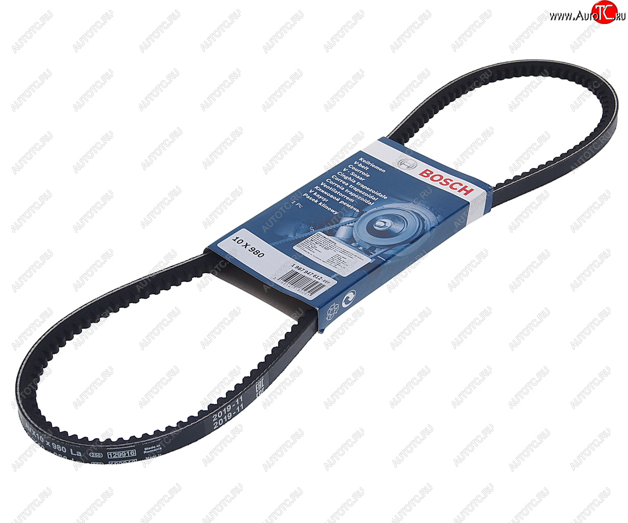 389 р. Ремень приводной клиновой 10х980 BMW 5 (E34) BOSCH BOSCH 1987947612 BOSCH 1987947612  с доставкой в г. Керчь