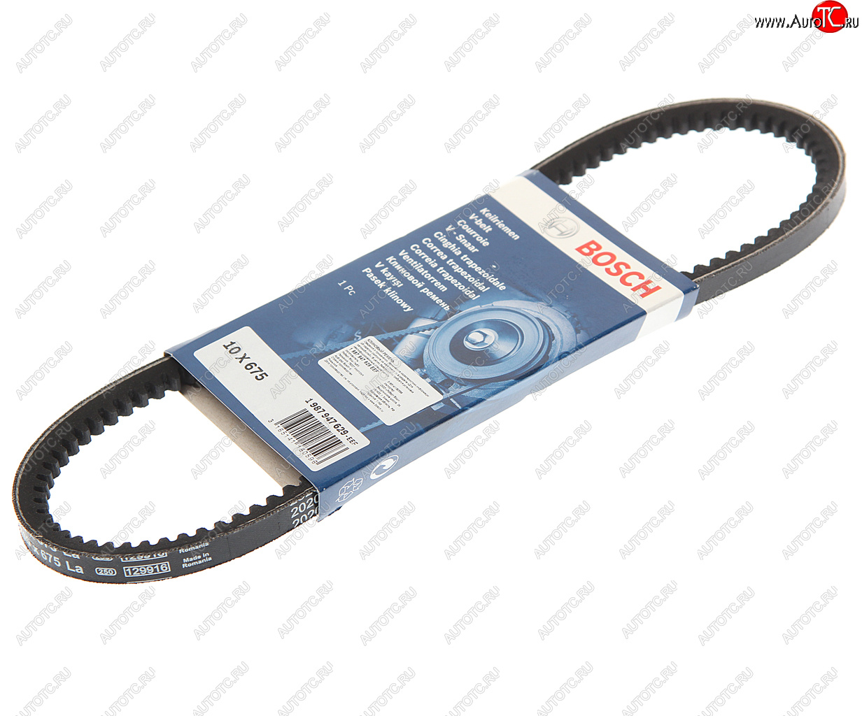 239 р. Ремень приводной клиновой 10х675 BOSCH BOSCH 1987947629  с доставкой в г. Керчь