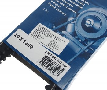 589 р. Ремень ГАЗ,Валдай приводной клиновой 4.8 TD 10X1300 BOSCH BOSCH 1987947647  с доставкой в г. Керчь. Увеличить фотографию 2