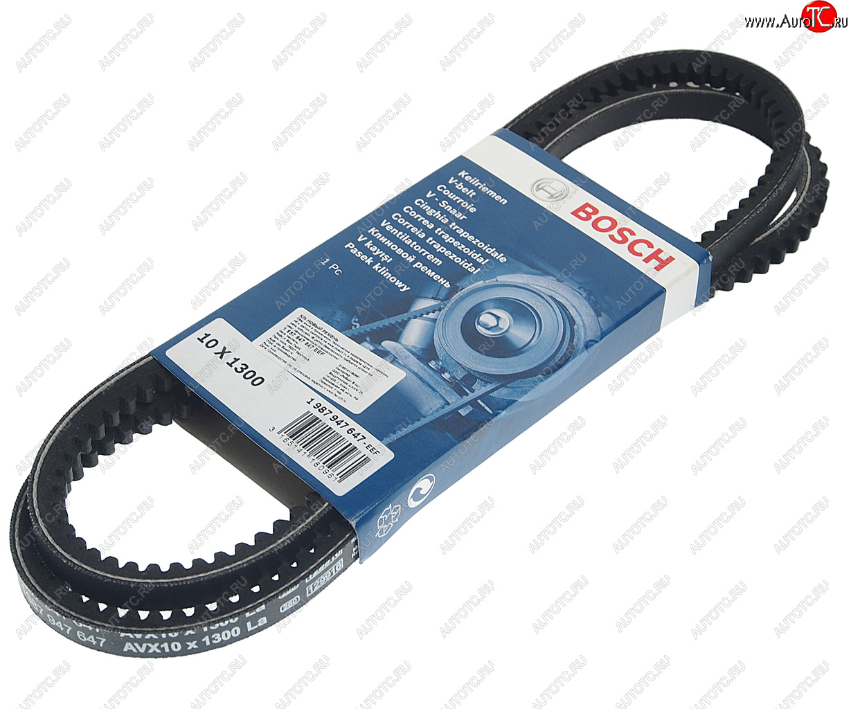 589 р. Ремень ГАЗ,Валдай приводной клиновой 4.8 TD 10X1300 BOSCH BOSCH 1987947647  с доставкой в г. Керчь