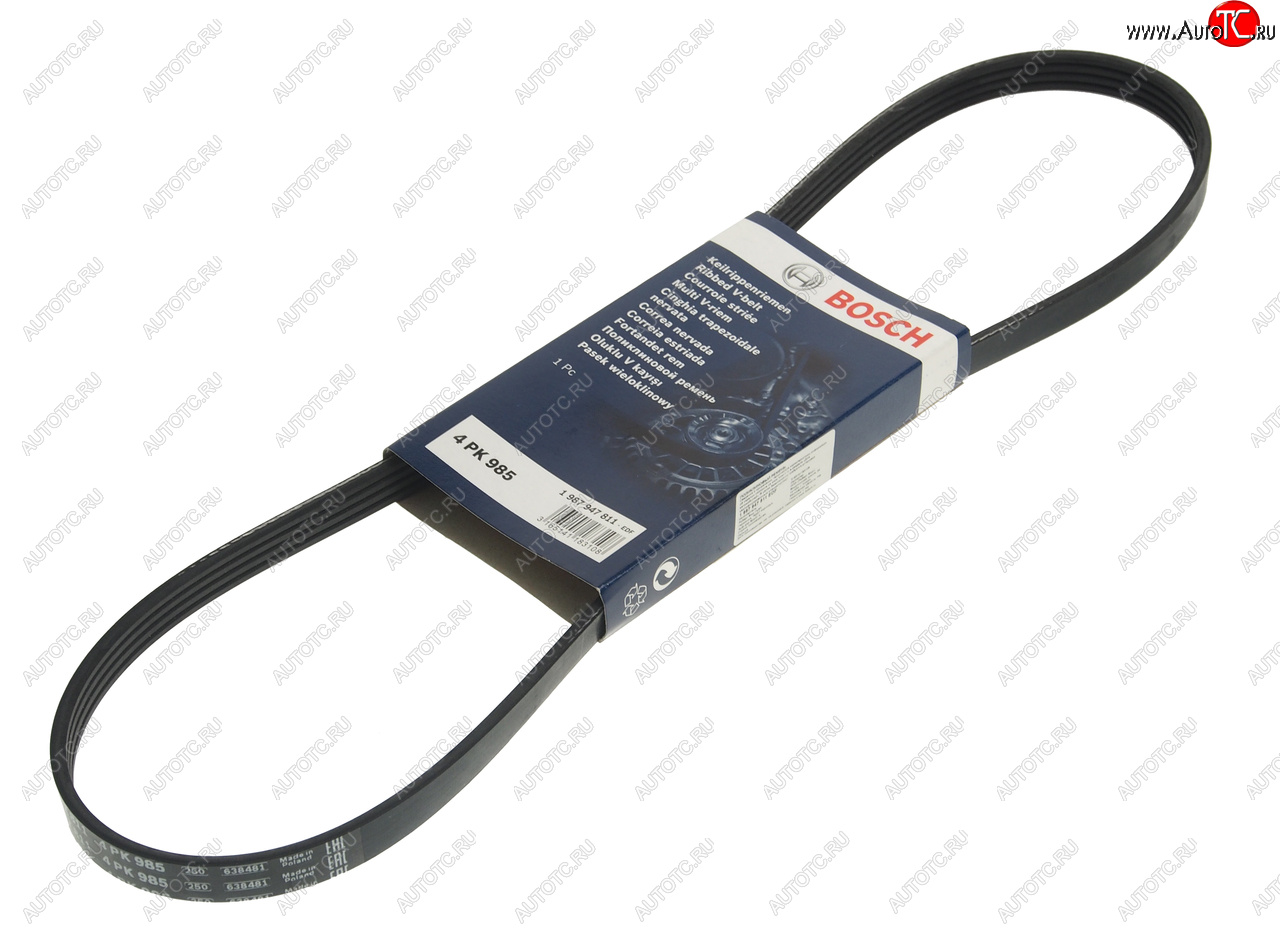 519 р. Ремень приводной поликлиновой 4PK990 HYUNDAI Sonata 2,3,Elantra (90-) генератора BOSCH BOSCH 1987947811 BOSCH 1987947811  с доставкой в г. Керчь