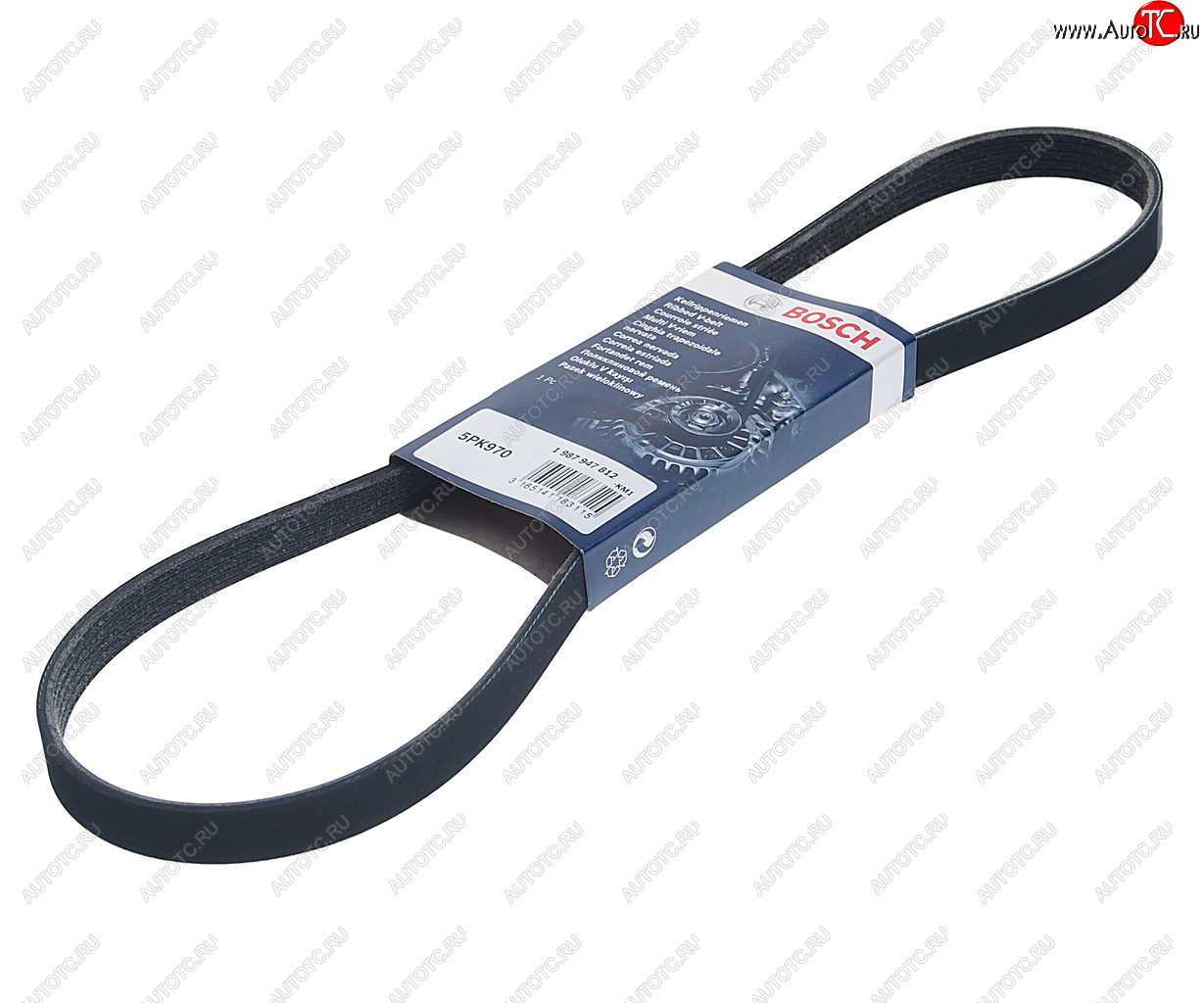 649 р. Ремень приводной поликлиновой 5PK970 BOSCH BOSCH 1987947812  с доставкой в г. Керчь
