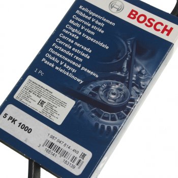 899 р. Ремень приводной поликлиновой 5PK1000 BOSCH BOSCH 1987947814  с доставкой в г. Керчь. Увеличить фотографию 2