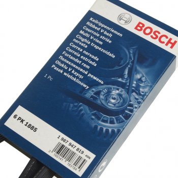 1 059 р. Ремень приводной поликлиновой 6PK1885 BOSCH BOSCH 1987947819  с доставкой в г. Керчь. Увеличить фотографию 2