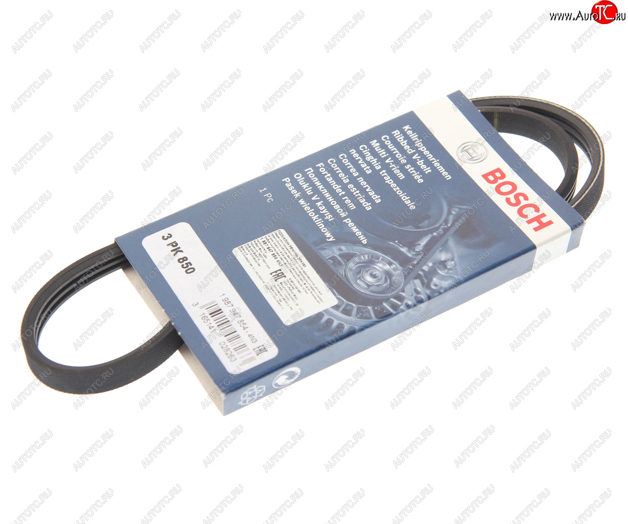 459 р. Ремень приводной поликлиновой 3PK850 BOSCH BOSCH 1987947854  с доставкой в г. Керчь