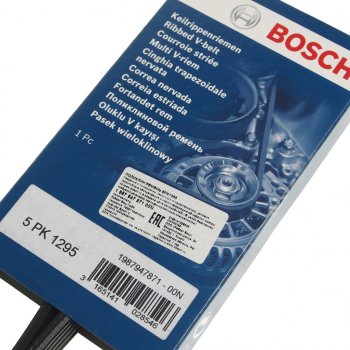 799 р. Ремень приводной поликлиновой 5PK1295 BOSCH BOSCH 1987947871 BOSCH 1987947871  с доставкой в г. Керчь. Увеличить фотографию 2