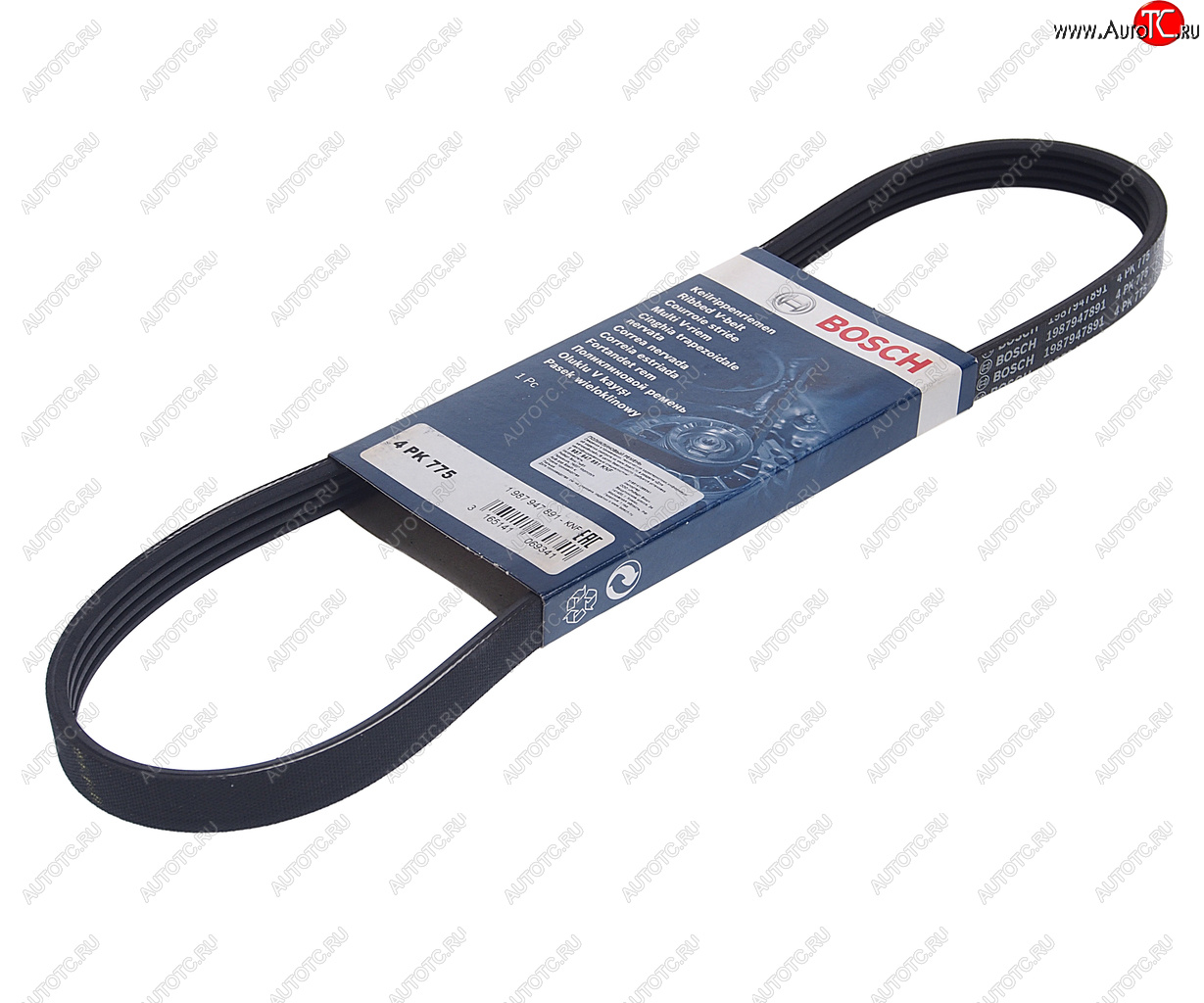 479 р. Ремень приводной поликлиновой 4PK775 BOSCH BOSCH 1987947891  с доставкой в г. Керчь