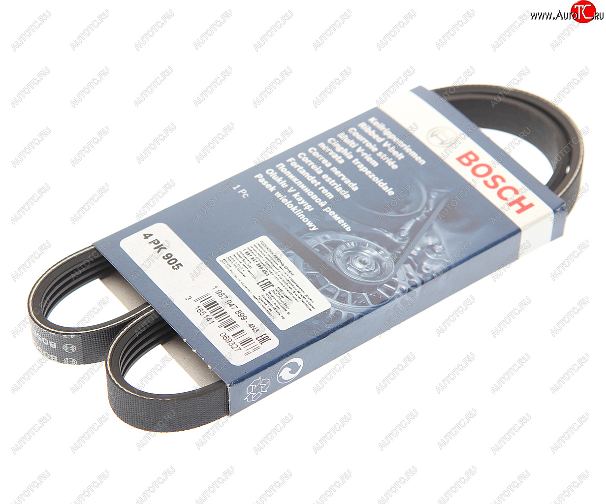 599 р. Ремень приводной поликлиновой 4PK905 BOSCH BOSCH 1987947899  с доставкой в г. Керчь